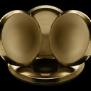 Set of 4 Range Large Brass Burner Caps W11323014