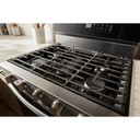 Whirlpool® 30-inch Smart Gas Range with True Convection, Steam/Self Cleaning, Rapid Preheat 5.3 CuFt Capacity WFGS7530RV