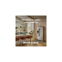 Kitchenaid® 20.8 Cu. Ft. Counter-Depth Side-by-Side Refrigerator with Exterior Ice and Water Dispenser in PrintShield™ Finish KRSC536RPS