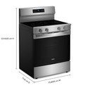 Whirlpool® 30-Inch Electric Range with Air Cooking Technology and No Preheat Air Fry YWFES7030SZ
