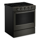 Kitchenaid® 5.0 Cu. Ft. Smart Slide-in Gas Range with Convection Cooking Modes and 2-in-1 Burner KSGS530SBE