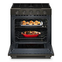 Kitchenaid® 5.0 Cu. Ft. Smart Slide-in Gas Range with Convection Cooking Modes and 2-in-1 Burner KSGS530SBE