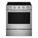 Kitchenaid® 5.0 Cu. Ft. Smart Slide-in Gas Range with Convection Cooking Modes KSGS330SPS