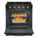 Whirlpool® 30-inch Gas Range with Air Cooking Technology WSGS5030SV