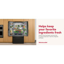 Kitchenaid® 24 cu. ft. 36-Inch Width Counter-Depth French Door Refrigerator with Interior Dispense KRFC236SBE