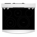 Whirlpool® 30-inch Electric Range with Air Cooking Technology YWFES5730SW