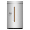 Kitchenaid® 29.4 Cu. Ft. 48" Built-In Side-by-Side Refrigerator features Exterior Water and Ice Dispenser with Measured Fill KBSD748SPS