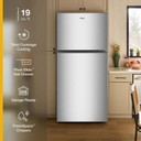 Whirlpool® 30-inch Wide Top Freezer Refrigerator with Total Coverage Cooling - 19 Cu. Ft. WRTX5419SZ