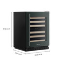 Kitchenaid® 24" Undercounter Wine Cellar with Full-Extension Wood-Front Racks KUWR524SJP