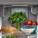 Kitchenaid® 20.8 Cu. Ft. Counter-Depth Side-by-Side Refrigerator with Exterior Ice and Water Dispenser in Black Ore KRSC536RBE