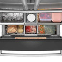 Kitchenaid® 30 cu. ft. French Door Refrigerator with Interior Water and Ice and FreshChill™ Full-Width Refrigerated Drawer KRMF336SPS