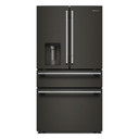 Kitchenaid® 29 cu. ft. French Door Refrigerator with Exterior Water and Ice and FreshChill™ Full-Width Refrigerated Drawer KRMF436SBE