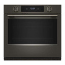 Kitchenaid® 30-inch Smart Electric Single Wall Oven with Assisted Cooking Modes - Black Ore KOES730SBE