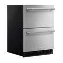 Kitchenaid® 24" Stainless Steel Undercounter Double-Drawer Refrigerator KURT524SSB