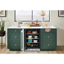 Kitchenaid® 24" Undercounter Refrigerator with Glass Door and Shelves with Metallic Accents KURL524SPS