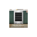 Kitchenaid® 24" Undercounter Refrigerator with Glass Door and Shelves with Metallic Accents KURL524SPS