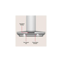 KitchenAid® 36-inch Wall-Mount, 4-Speed Canopy Hood KVWC736SJP