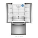 Kitchenaid® 22 Cu. Ft. 33-Inch Standard-Depth French Door Refrigerator with Internal Water Dispenser KRFF333SPS