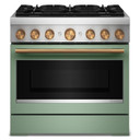 Kitchenaid® 36-Inch 6 Burner Commercial-Style Dual Fuel Range with No Preheat Air Fry Mode KFDS936SDC