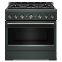 KitchenAid® 36-Inch 6 Burner Commercial-Style Gas Range with No Preheat Air Fry Mode KFGS936SJP