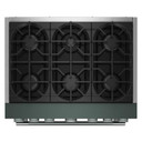 KitchenAid® 36-Inch 6 Burner Commercial-Style Dual Fuel Range with No Preheat Air Fry Mode KFDS936SJP