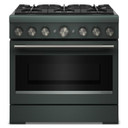 KitchenAid® 36-Inch 6 Burner Commercial-Style Dual Fuel Range with No Preheat Air Fry Mode KFDS936SJP