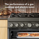 KitchenAid® 36-Inch 6 Burner Commercial-Style Dual Fuel Range with No Preheat Air Fry Mode KFDS936SBE