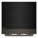 Kitchenaid® 30-Inch 4-Element Induction Freestanding Commercial-Style Range with Air Fry KFIS930SBE