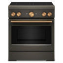 Kitchenaid® 30-Inch 4-Element Induction Freestanding Commercial-Style Range with Air Fry KFIS930SBE