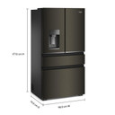 Whirlpool® 36-inch Wide True Counter Depth 4-Door French Door Refrigerator - 22 cu. ft. WRMC7036RV