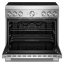 KitchenAid® 36-Inch 6-Element Induction Freestanding Commercial-Style Range with Air Fry KFIS936SSS
