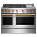 KitchenAid® 48-Inch 6 Burner Commercial-Style Gas Range with Griddle KFGD948SSS