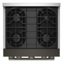 KitchenAid® 30-Inch 4 Burner Commercial-Style Gas Range with No Preheat Air Fry Mode KFGS930SBE