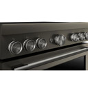 KitchenAid® 36-Inch 6-Element Induction Freestanding Commercial-Style Range with Air Fry KFIS936SBE
