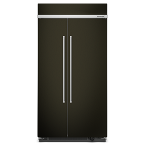 Kitchenaid® 25.5 Cu Ft. 42 Built-In Side-by-Side Refrigerator with PrintShield™ Finish KBSN702MBS