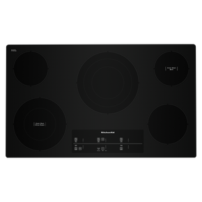 Kitchenaid® 36 Electric Cooktop with 5 Elements and Touch-Activated Controls KCES956KBL