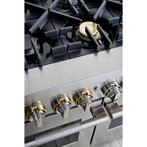 Jennair® 48" RISE™ Dual-Fuel Professional-Style Range with Chrome-Infused Griddle JDRP548HL