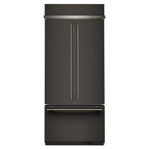 Kitchenaid® 20.8 Cu. Ft. 36" Built-In French Door Bottom Mount Refrigerator with Platinum Interior KBFN536SBE