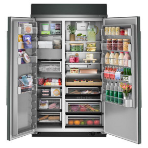 Kitchenaid® 30 Cu. Ft. 48" Built-In Side-by-Side Refrigerator with Platinum Interior KBSN748SJP