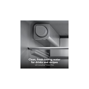 Kitchenaid® 30 cu. ft. French Door Refrigerator with Exterior Water and Ice KRFF436SJP