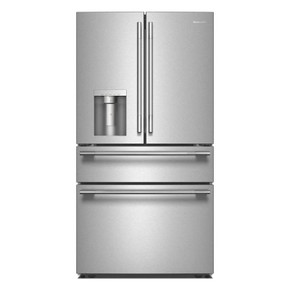 Kitchenaid® 29 cu. ft. French Door Refrigerator with Exterior Water and Ice and FreshChill™ Full-Width Refrigerated Drawer KRMF436SPS