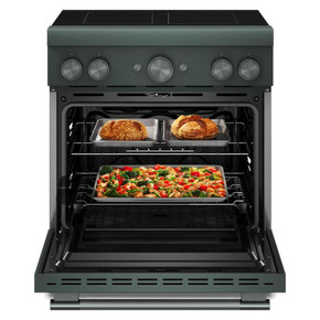 Kitchenaid® 30-Inch 4-Element Induction Freestanding Commercial-Style Range with Air Fry KFIS930SJP