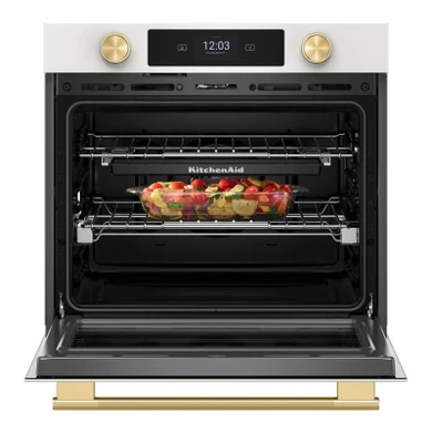Kitchenaid® 30-inch Smart Electric Single Wall Oven with Assisted Cooking Modes KOES730SPL