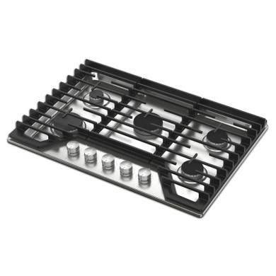 Whirlpool® 30-inch Gas Cooktop with Fifth Burner WCGK7030PS