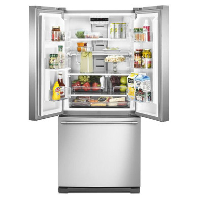 Maytag® 19.6 cu ft French Door Refrigerator with Strongbox™ Door Bins MFB2055FRZ