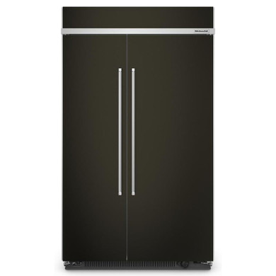 Kitchenaid® 30 Cu. Ft. 48" Built-In Side-by-Side Refrigerator with PrintShield™ Finish KBSN708MBS