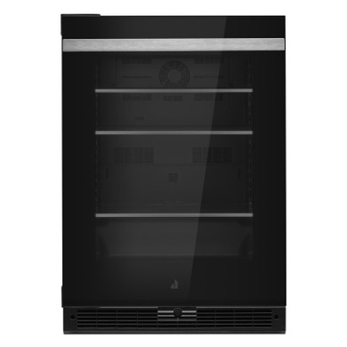 Jennair® NOIR™ 24" Under Counter Glass Door Refrigerator, Right Swing JUGFL242HM
