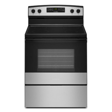 30-inch Amana® Electric Range with Extra-Large Oven Window YAER6303MMS
