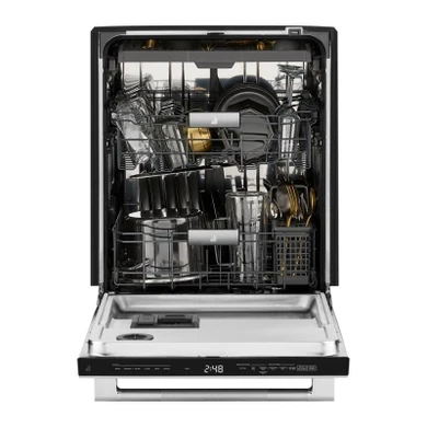 Jennair® RISE™ 24" Built-In Dishwasher with Precise Fit 3rd Rack for Cutlery with Plasma Coating, 39 dBA JDTS3924SL