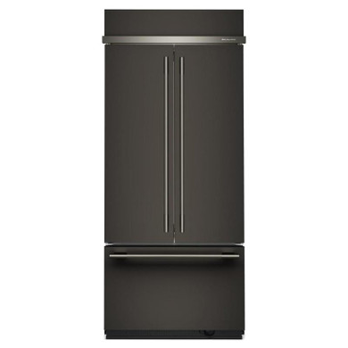 Kitchenaid® 20.8 Cu. Ft. 36" Built-In French Door Bottom Mount Refrigerator with Platinum Interior KBFN536SBE